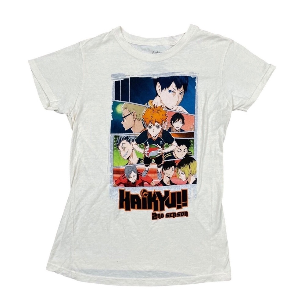 Haikyu!! 2nd Season‎ Anime Graphic Fitted T-Shirt Junior Sz M Shoyo Hinata GEE